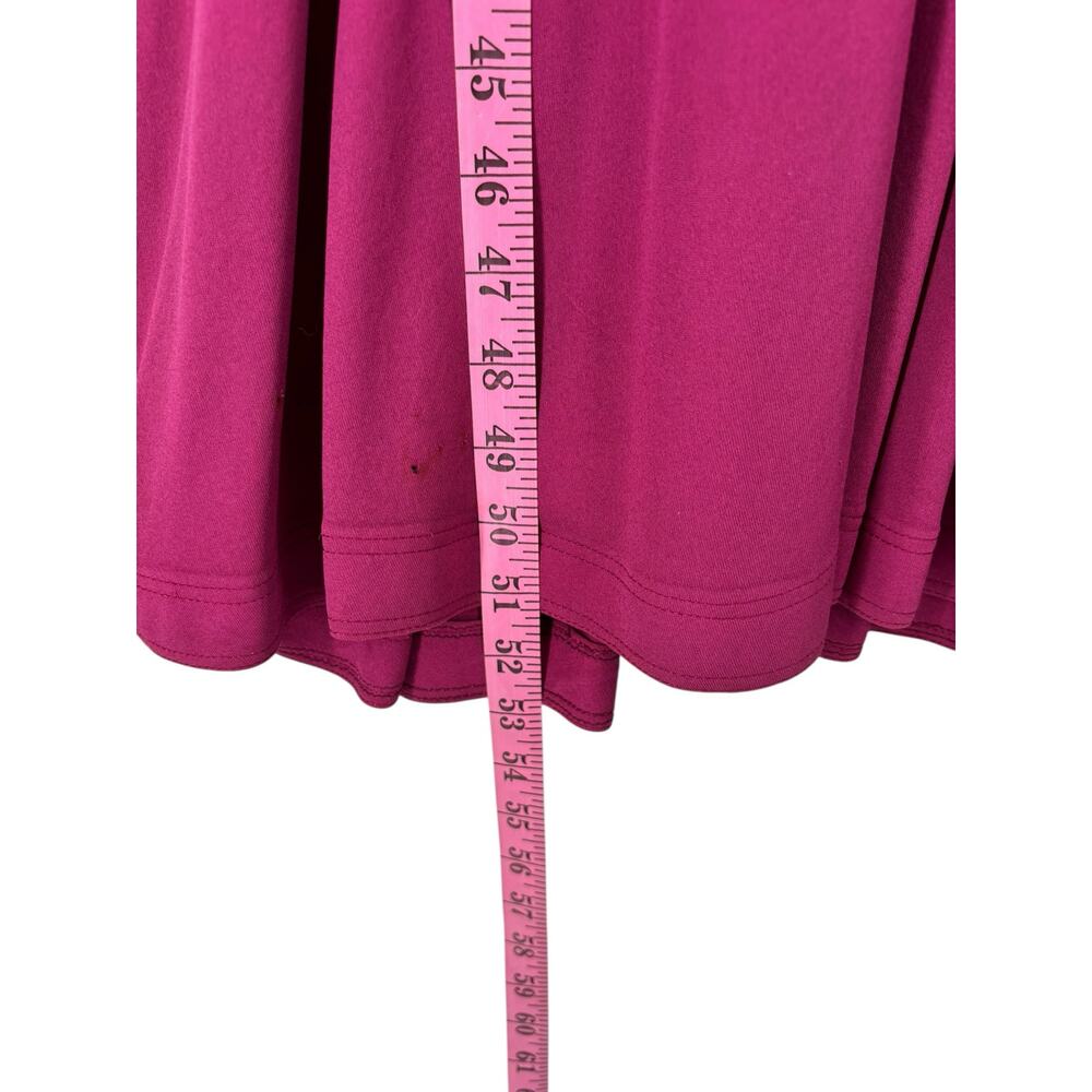 Vintage Jean Muir Original England Maxi Batwing Cape Dress Womens 12 Magenta - Picture 9 of 16